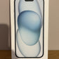 Apple iPhone 15 128GB Blue (V42) 6.1'' Unlocked Boxed Warranty