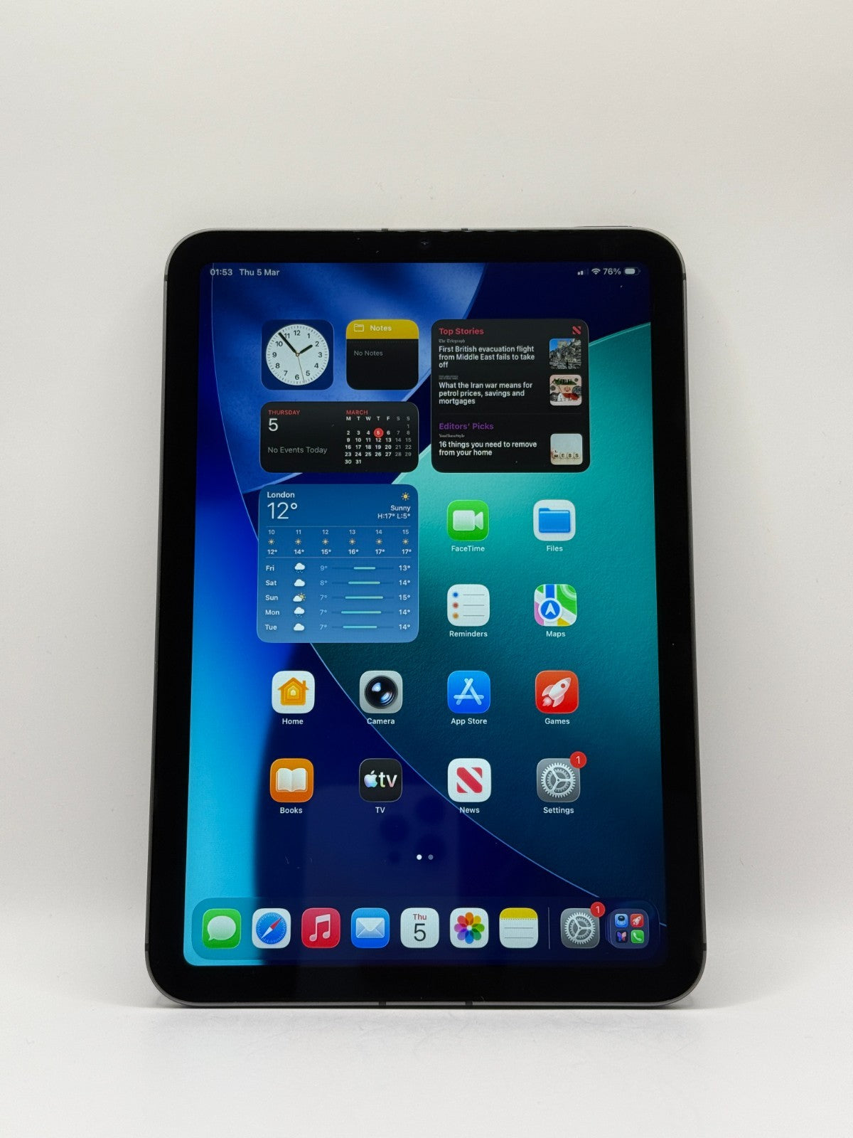 Apple Ipad Mini 6th Generation 64GB Wifi + 5G Unlocked 8.3 in Space Grey