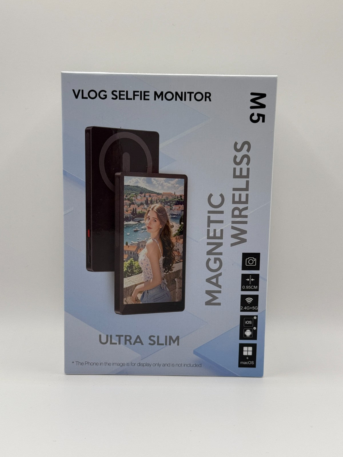 MAGEX M5 5” Slim Phone Vlog Selfie Monitor Screen for iPhone & Android Magnetic