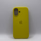Apple Silicone Iphone 16 Yellow Case MagSafe Cover Genuine Used But Excellent