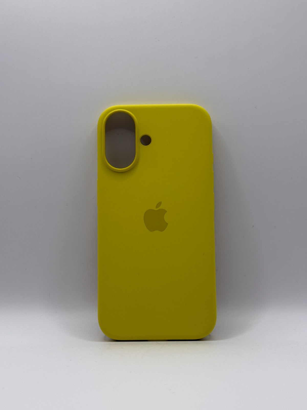 Apple Silicone Iphone 16 Yellow Case MagSafe Cover Genuine Used But Excellent