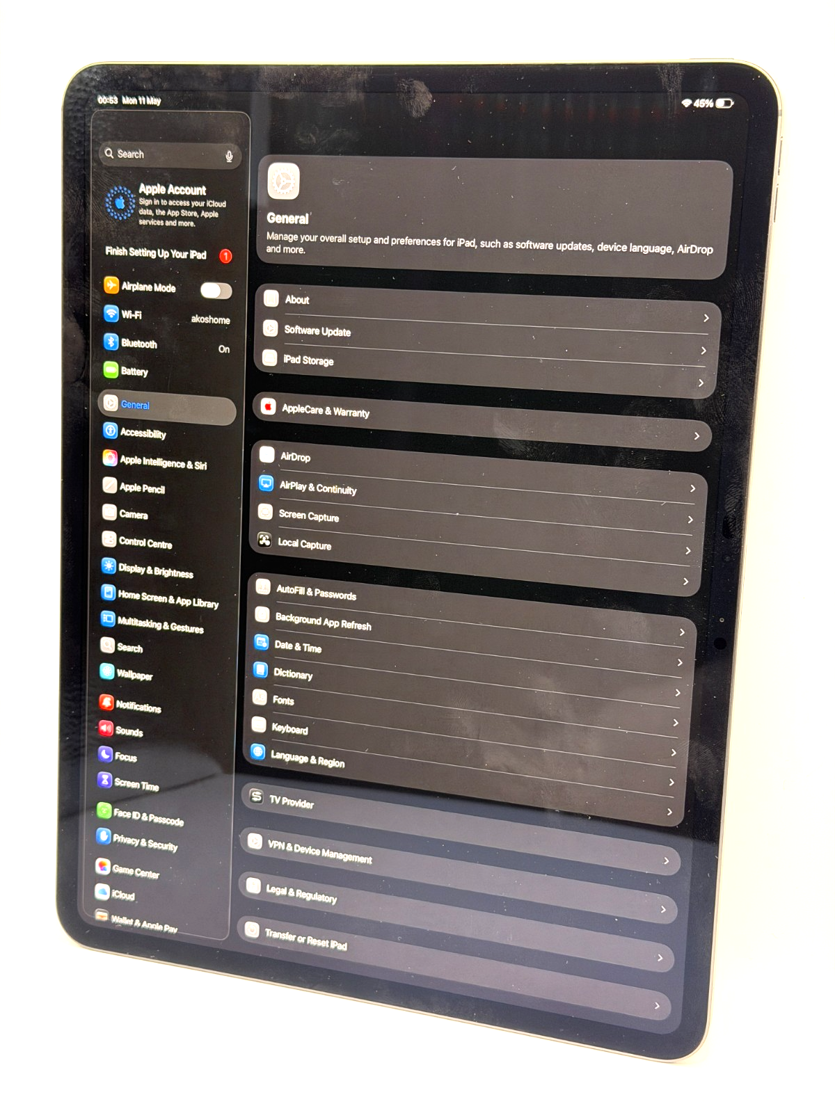 Apple Ipad Pro M4 2024 13-inch Wi-Fi 512GB Space Black Boxed Excellent Condition
