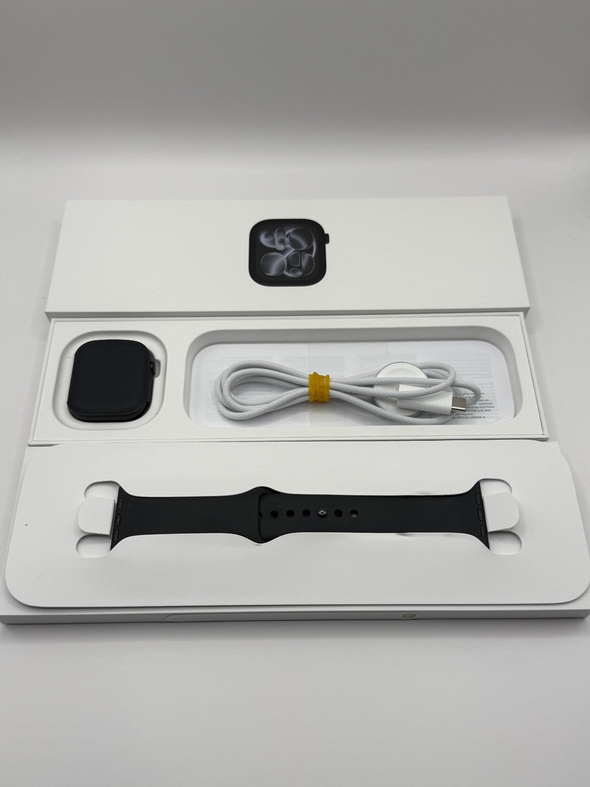 Apple Watch Series 11 42mm Aluminum GPS Jet Black Boxed Warranty Excellent