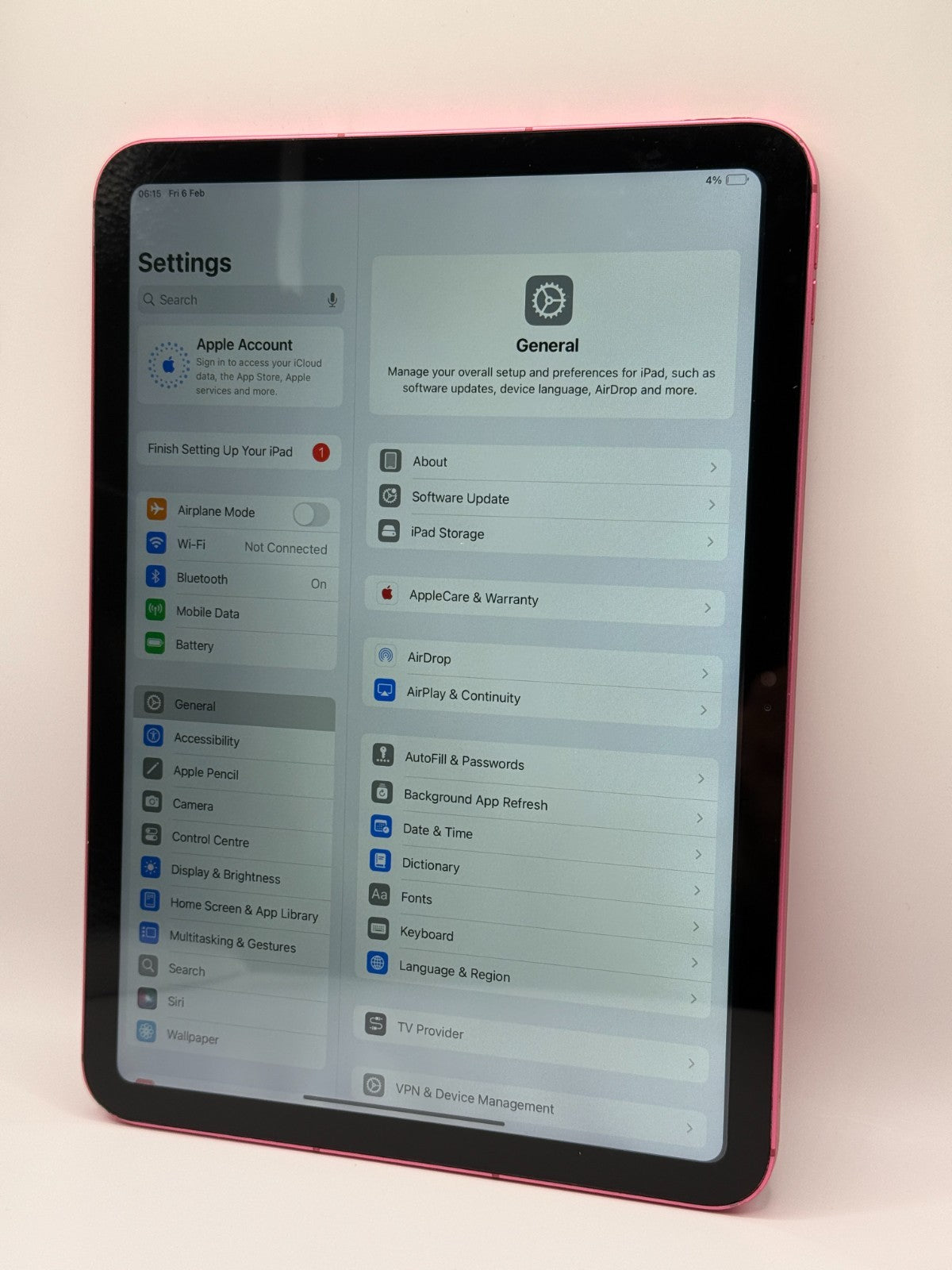 Apple Ipad 10th Generation 64GB Wi-Fi 5G Cellular 10.9in Pink Good Condition