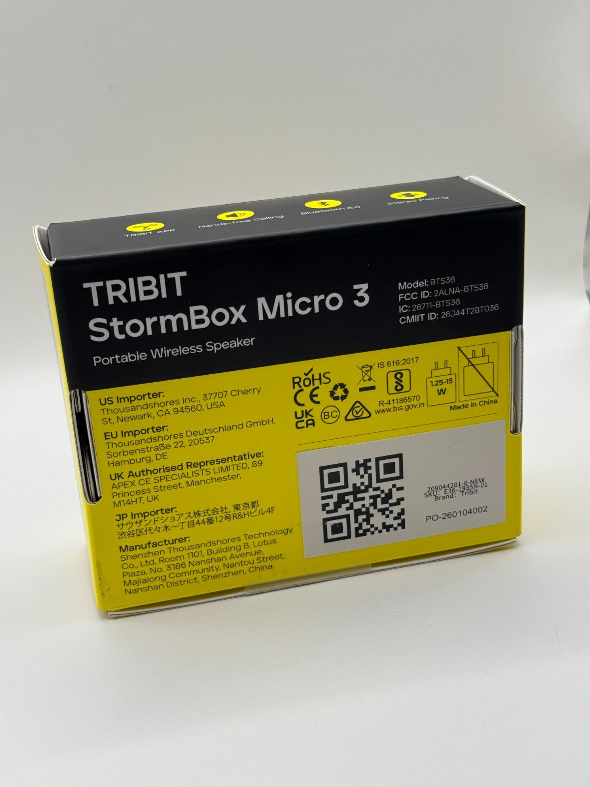 Tribit StormBox Micro 3 Portable Wireless Speaker With 13W XBass Sound
