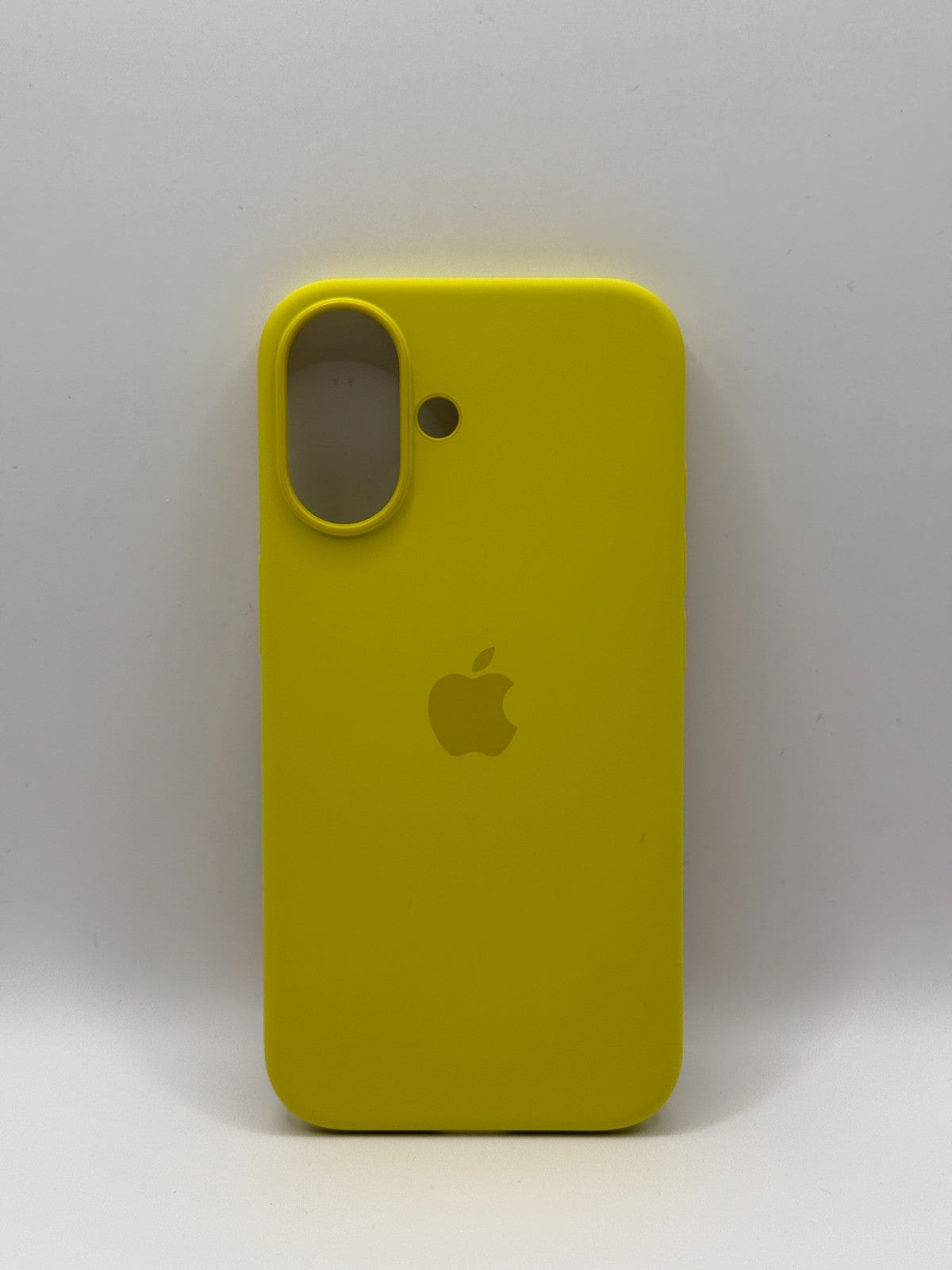 Apple Silicone Iphone 16 Yellow Case MagSafe Cover Genuine Used But Excellent