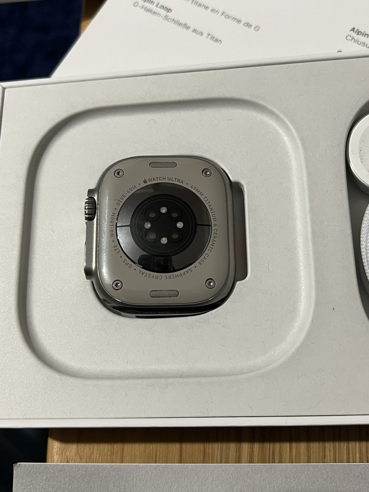 Apple Watch Ultra 49mm (P159) Titanium & Ceramic Case GPS + LTE Boxed