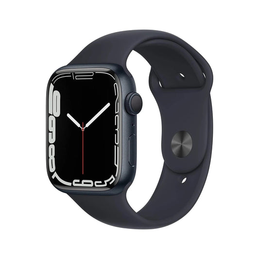 Apple Watch Series 7 45mm Aluminum GPS Midnight 100% Battery Warranty Very Good
