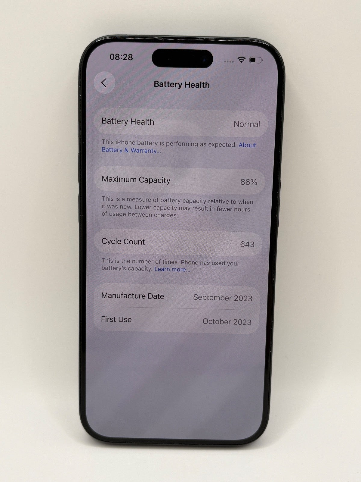 Apple iPhone 15 Pro 128GB Blue Titanium Unlocked Warranty Good Condition