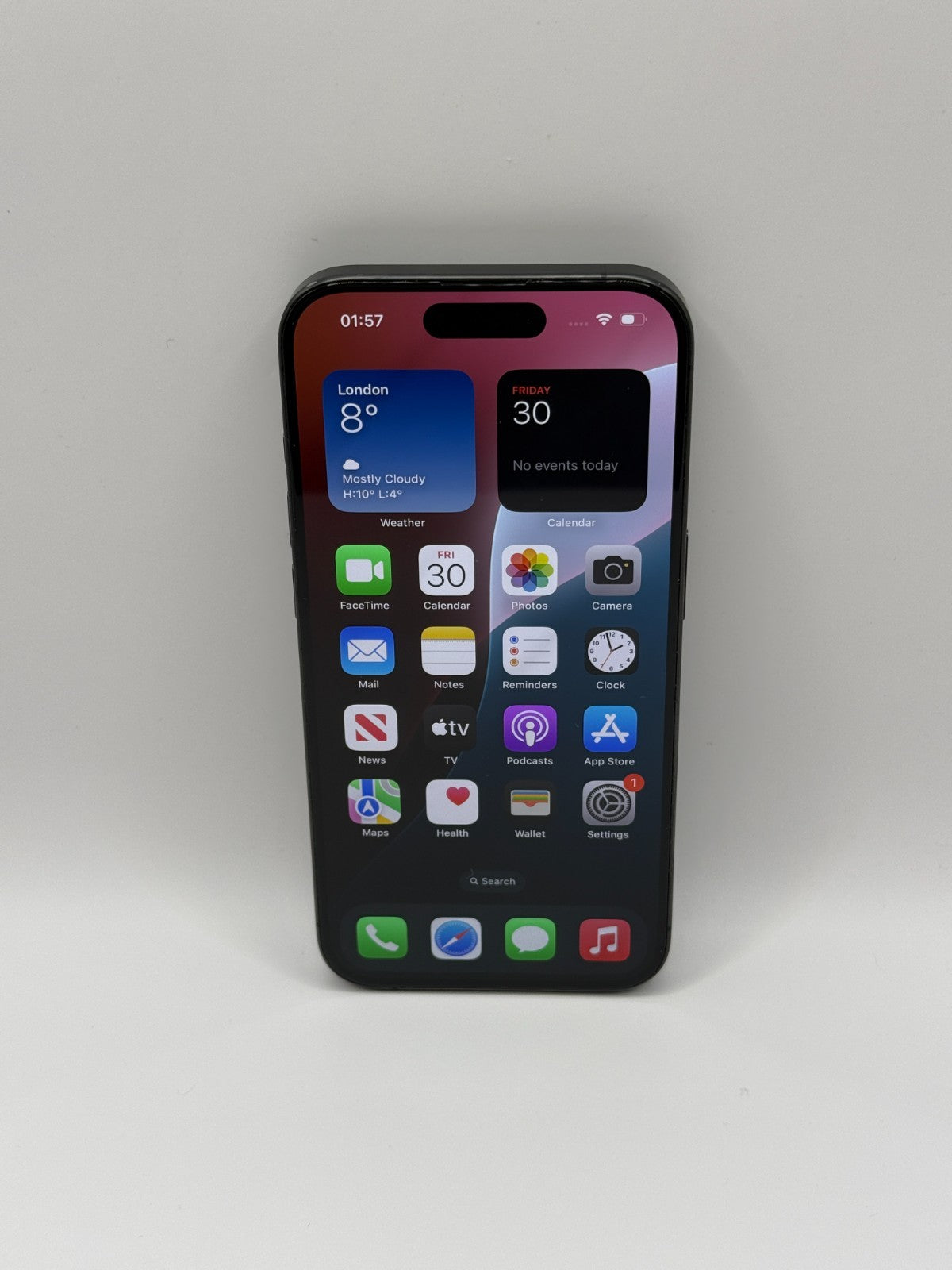 Apple Iphone 15 Pro 128GB Black Titanium Unlocked Warranty Very Good Condition