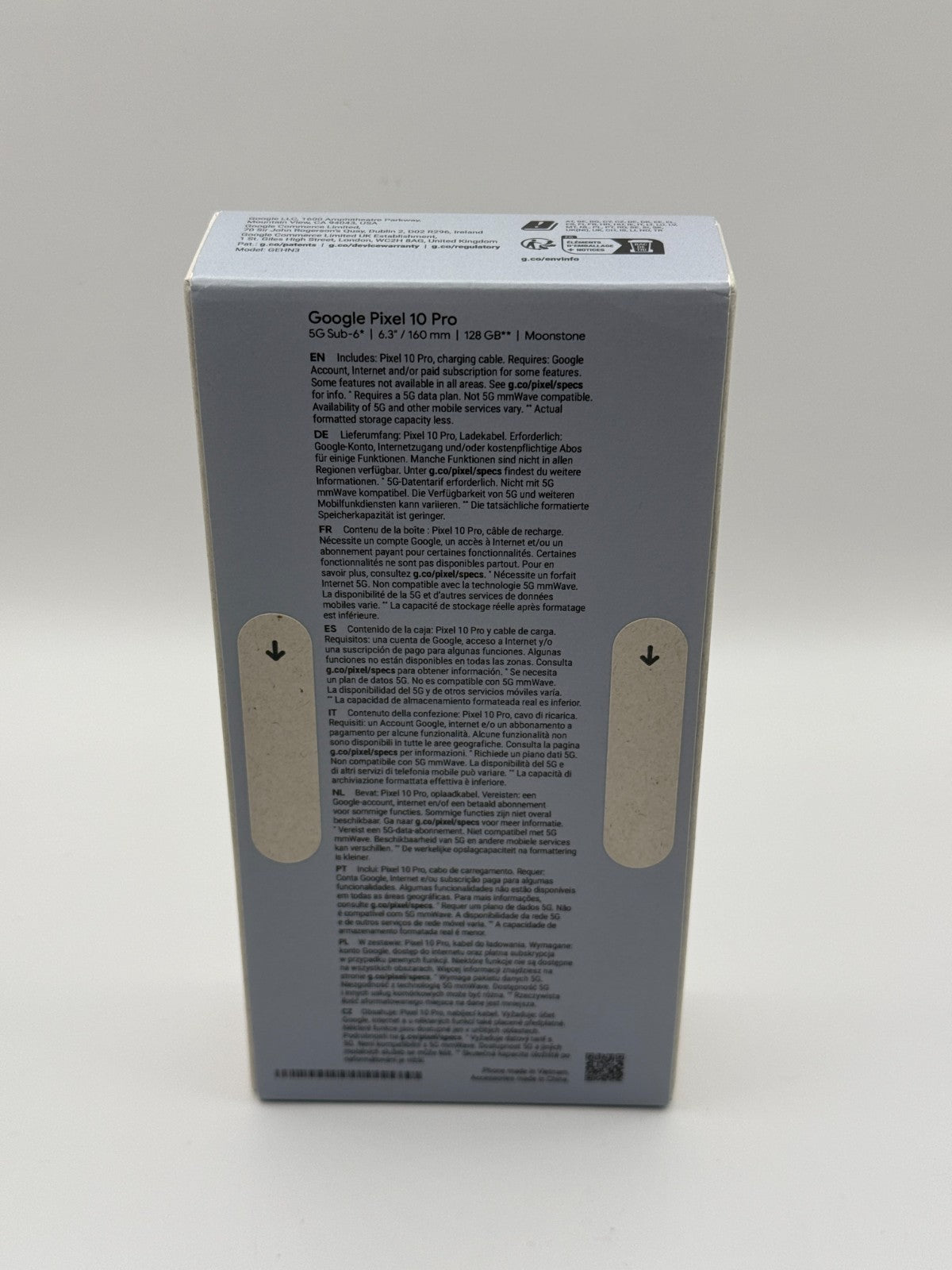 Google Pixel 10 Pro 128 GB 5G Moonstone Brand New Sealed Unlocked Warranty