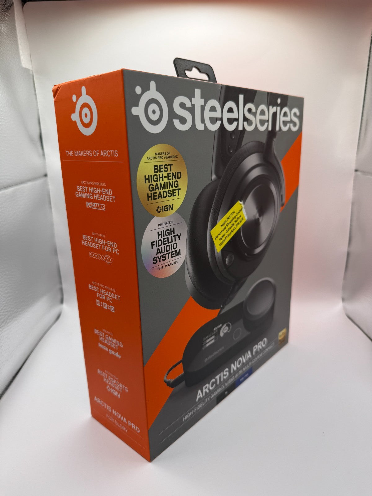 SteelSeries Arctis Nova Pro Wired Over Ear Gaming Headset 360° Spatial Audio