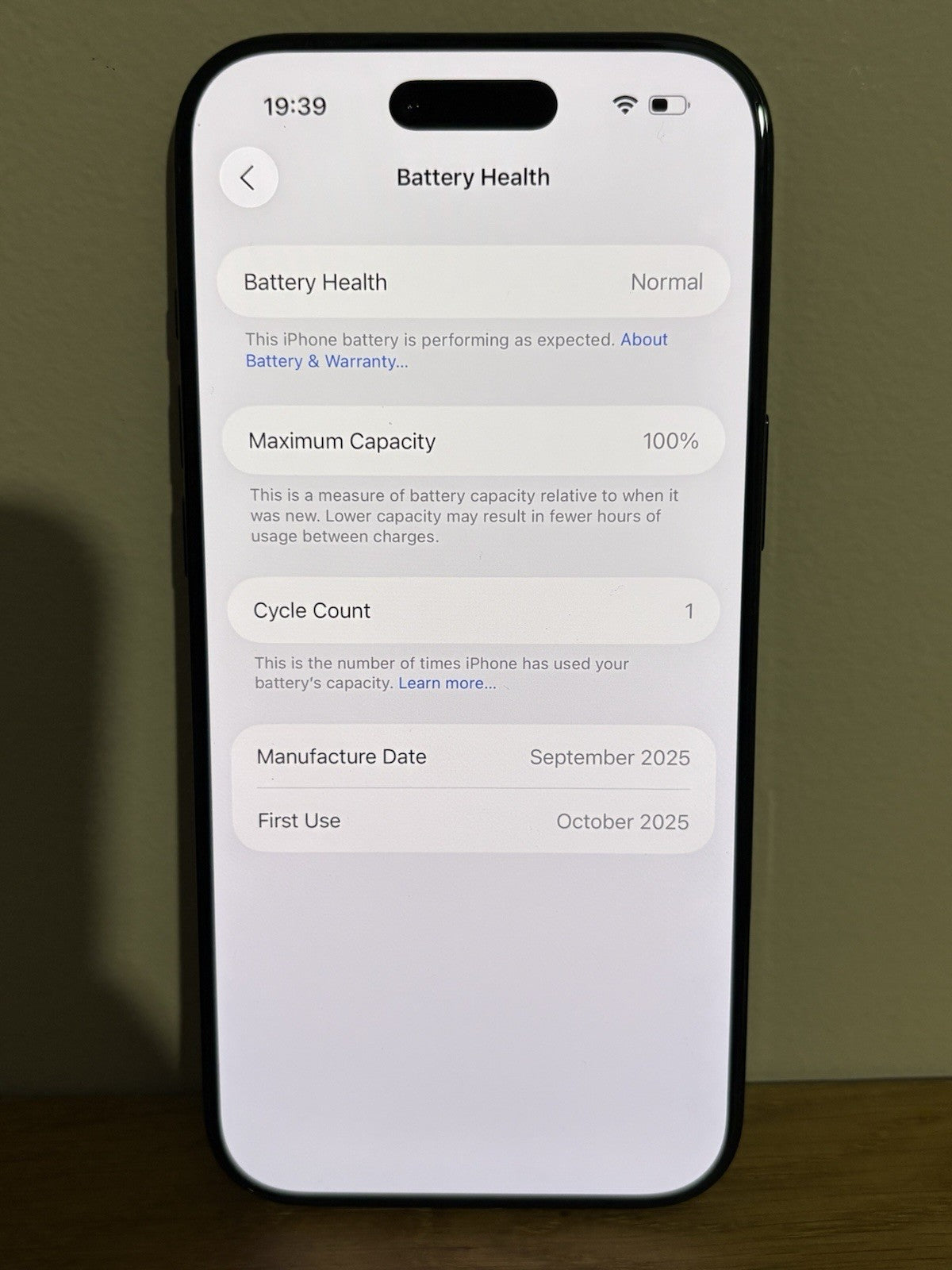 Apple iPhone Air 6.5'' 5G 256GB (PP153) Unlocked Space Black Opened Never Used