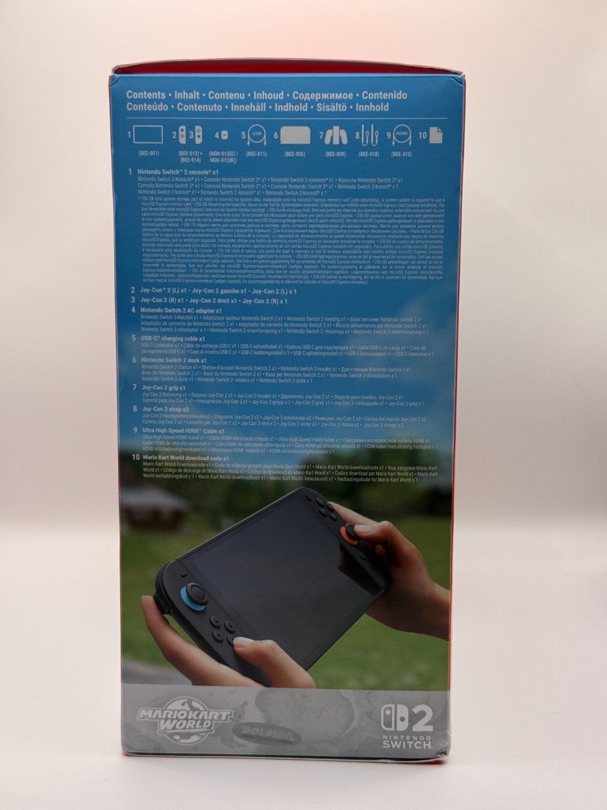 Nintendo Switch 2 Oled Console 256GB Neon Blue Neon Red Excellent Condition