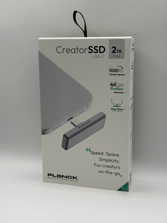 Planck Creator SSD 2TB World’s Smallest Mobile SSD Brand New Sealed