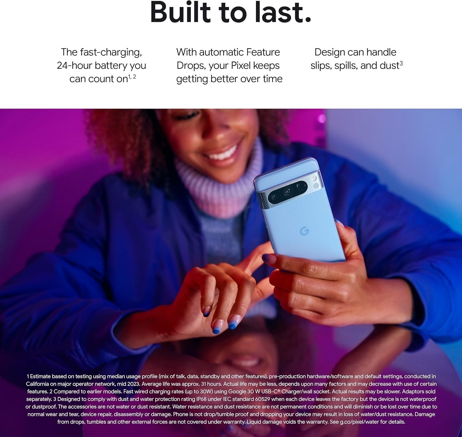 Google Pixel 8 Pro 128GB 5G Bay Color Unlocked Opened Never Used Warranty