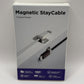 Magtame Magnetic USBC To C Cable Coiled 1.5M Flexible Cord 60W 480Mbps White New