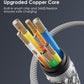 Magtame Magnetic USBC To C Cable Coiled 1.5M Flexible Cord 60W 480Mbps White New