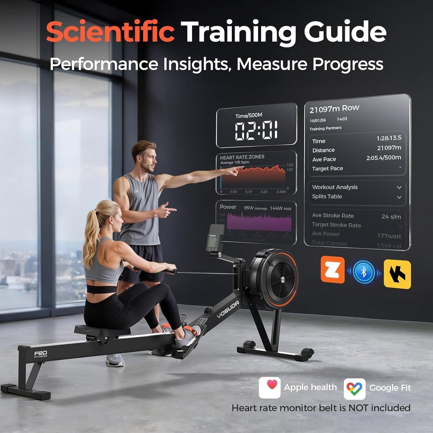 YOSUDA R2 Rowing Machine for Home, Professional Adjustable