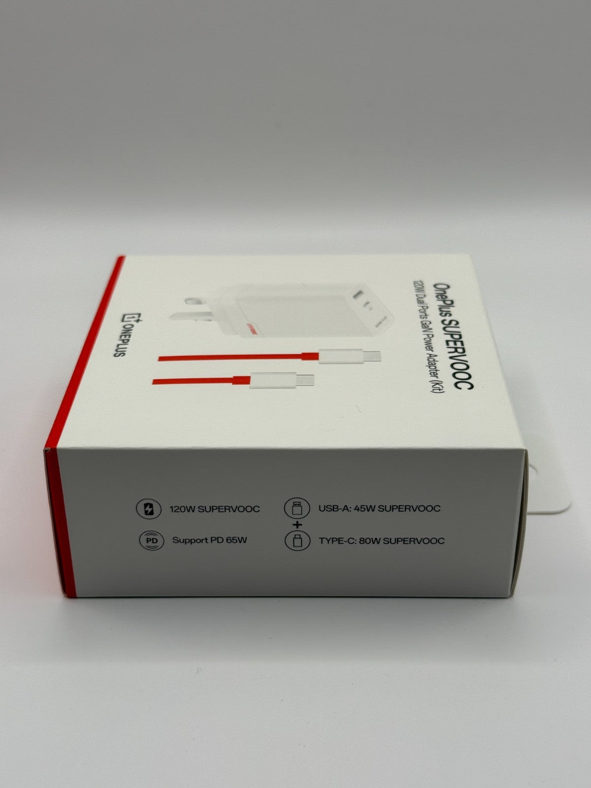 OnePlus Supervooc 120W Dual Ports GaN Power Adapter Kit White UK Version New