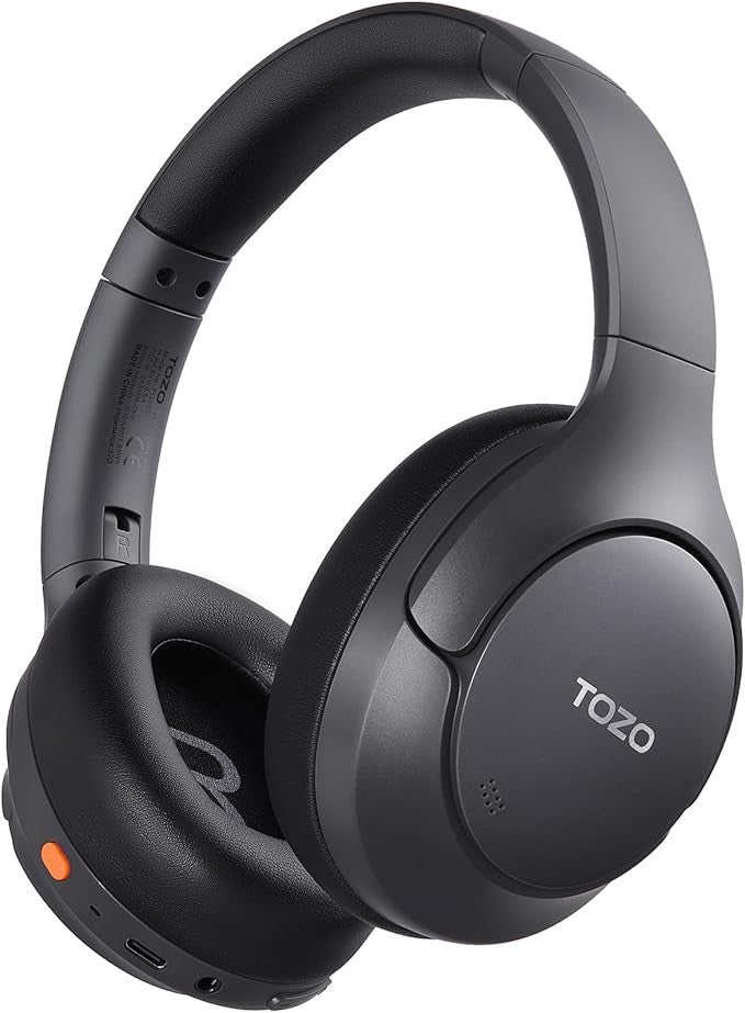 TOZO HT3 Bluetooth Headphones Active Noise Cancelling AI Black Sealed Brand New