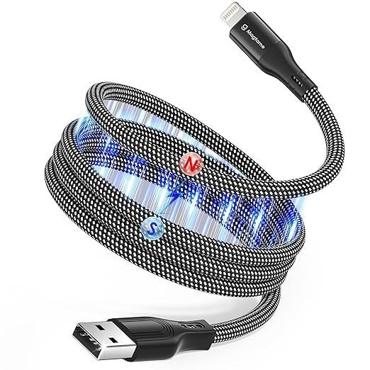 Magtame USB A To C Cable Magnetic 3.3 Ft Black 480Mbps 1m 27W New Sealed