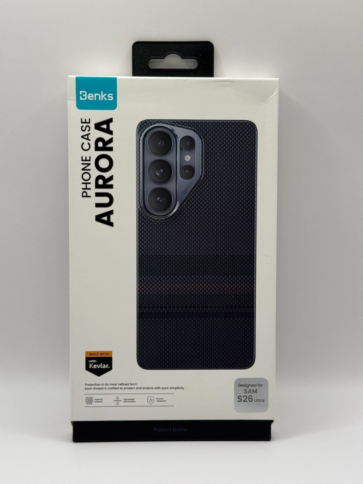 Samsung Galaxy S26 Ultra Benks Aurora Armorpro Case Built With Kevlar