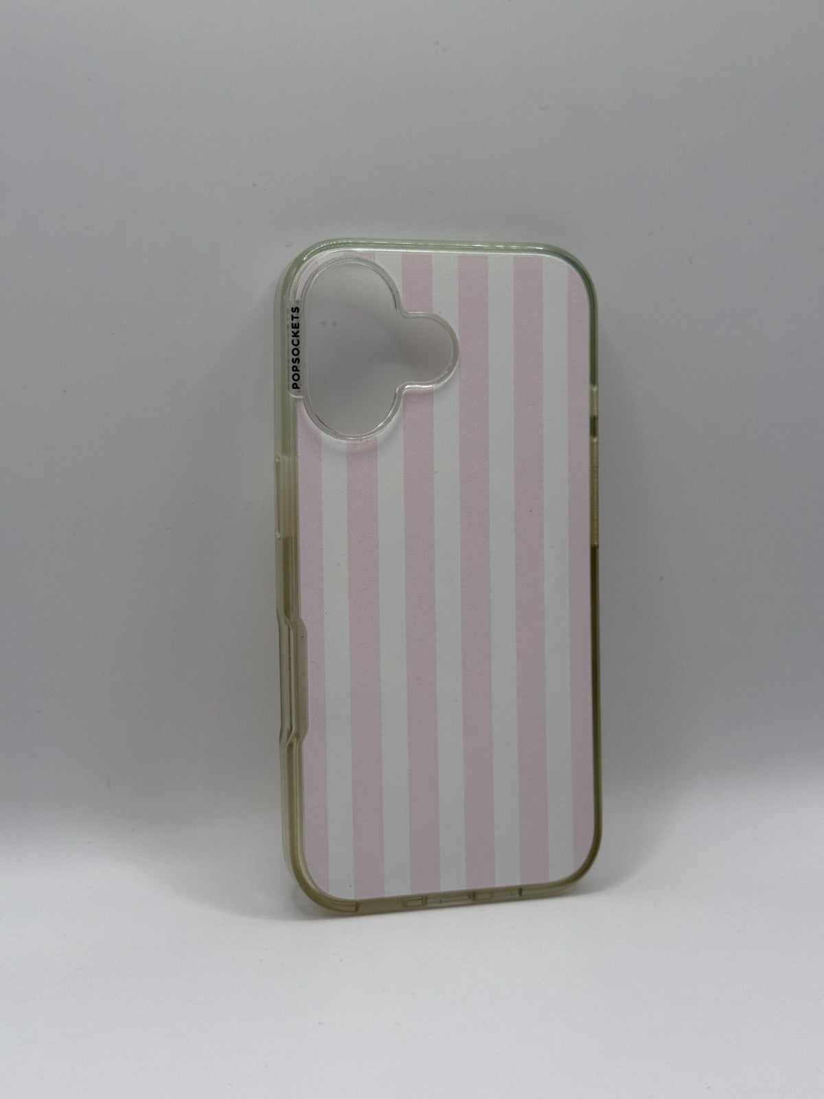 PopSockets Club Stripe Pink Case For Iphone 16 Used But Excellent