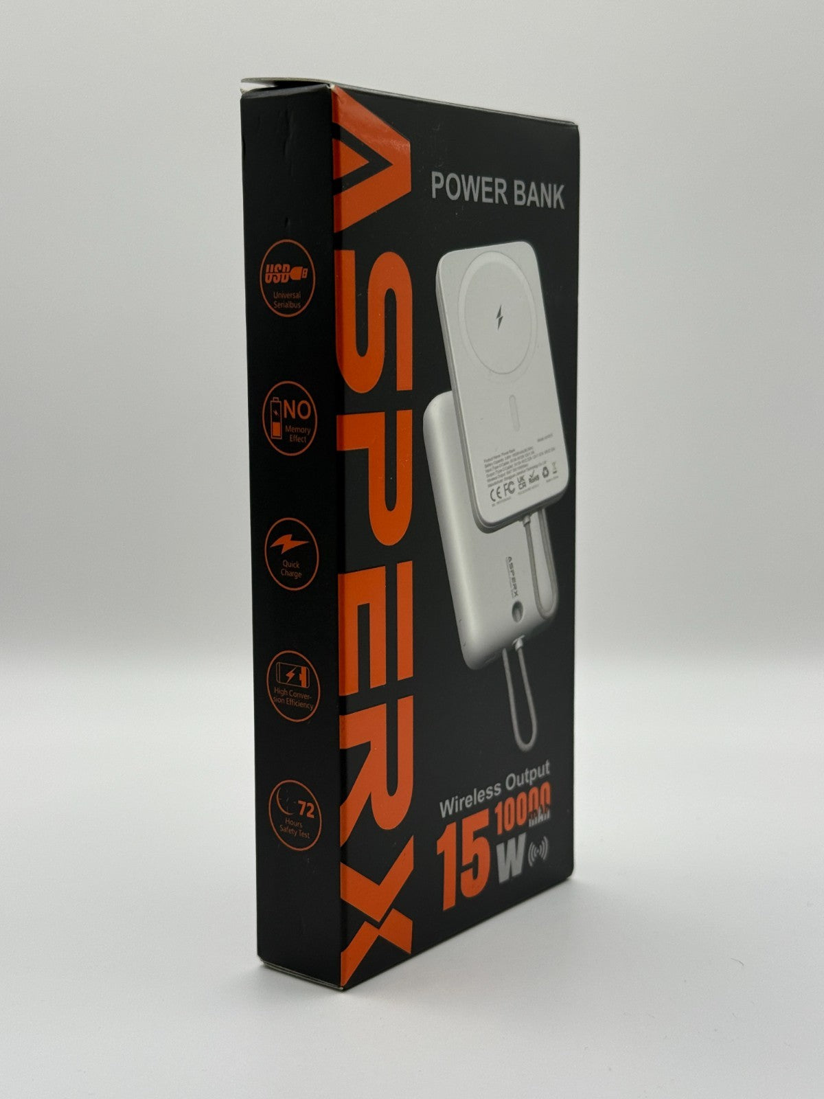 AsperX Magnetic Portable Charger 10000Mah 22.5W PD Fast Charging With USBC Cable
