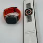 Apple Watch Ultra 1 49mm Titanium & Ceramic Case Orange Strap Warranty