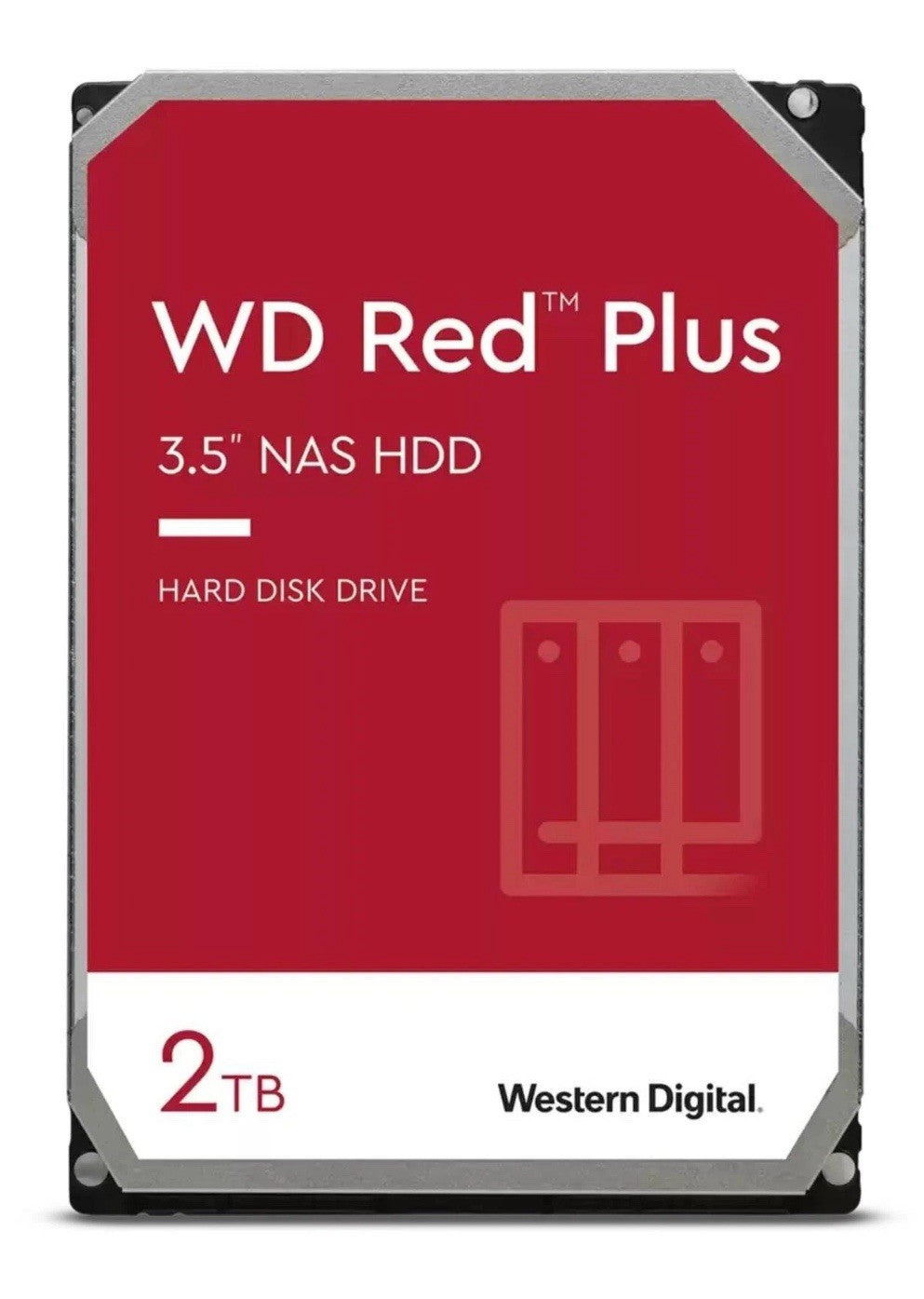 Western Digital Red Plus 2TB (942) Internal Hard Drive 3.5"W SATA3 WD20EFPX