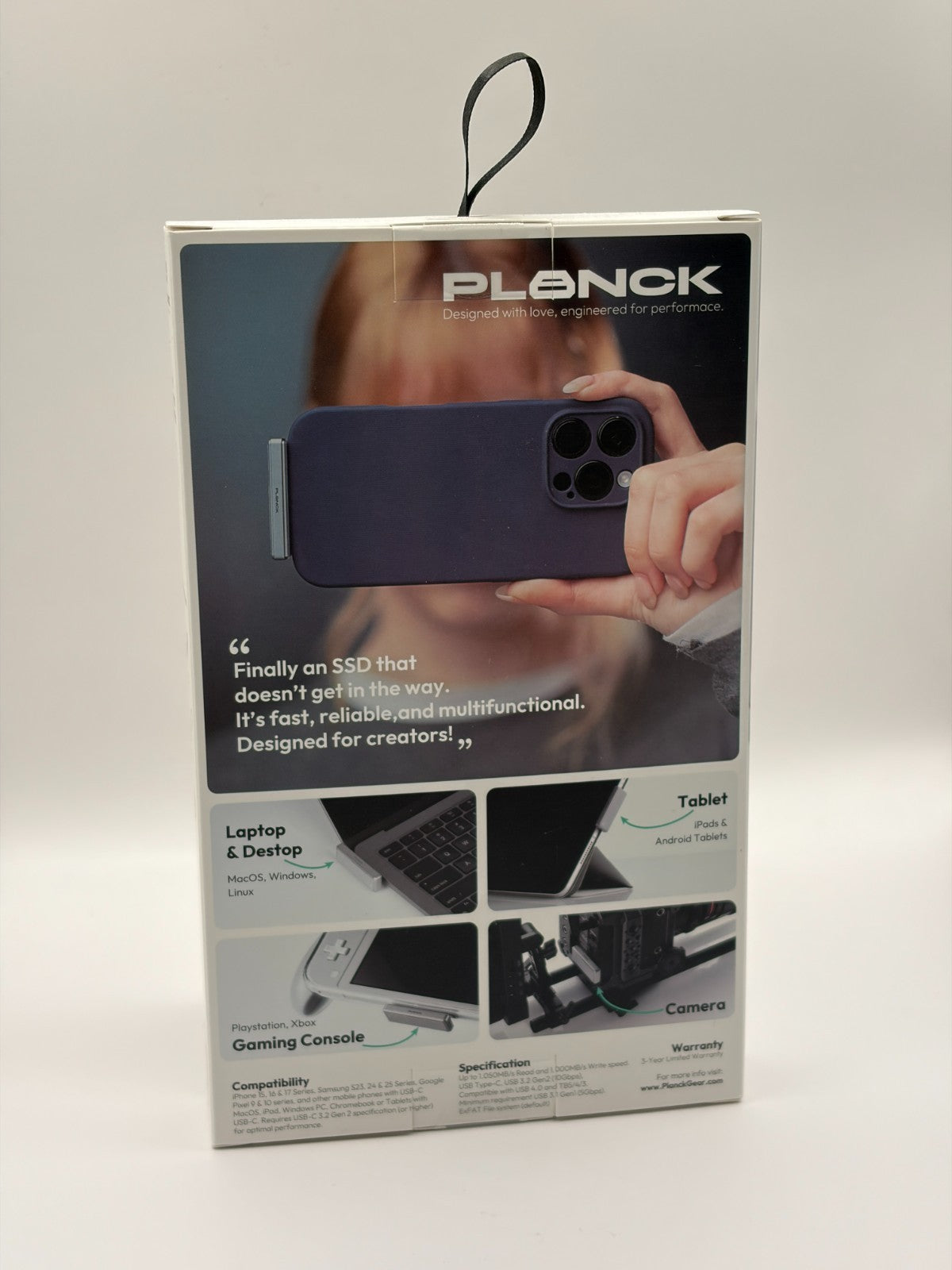 Planck Creator SSD 2TB World’s Smallest Mobile SSD Brand New Sealed