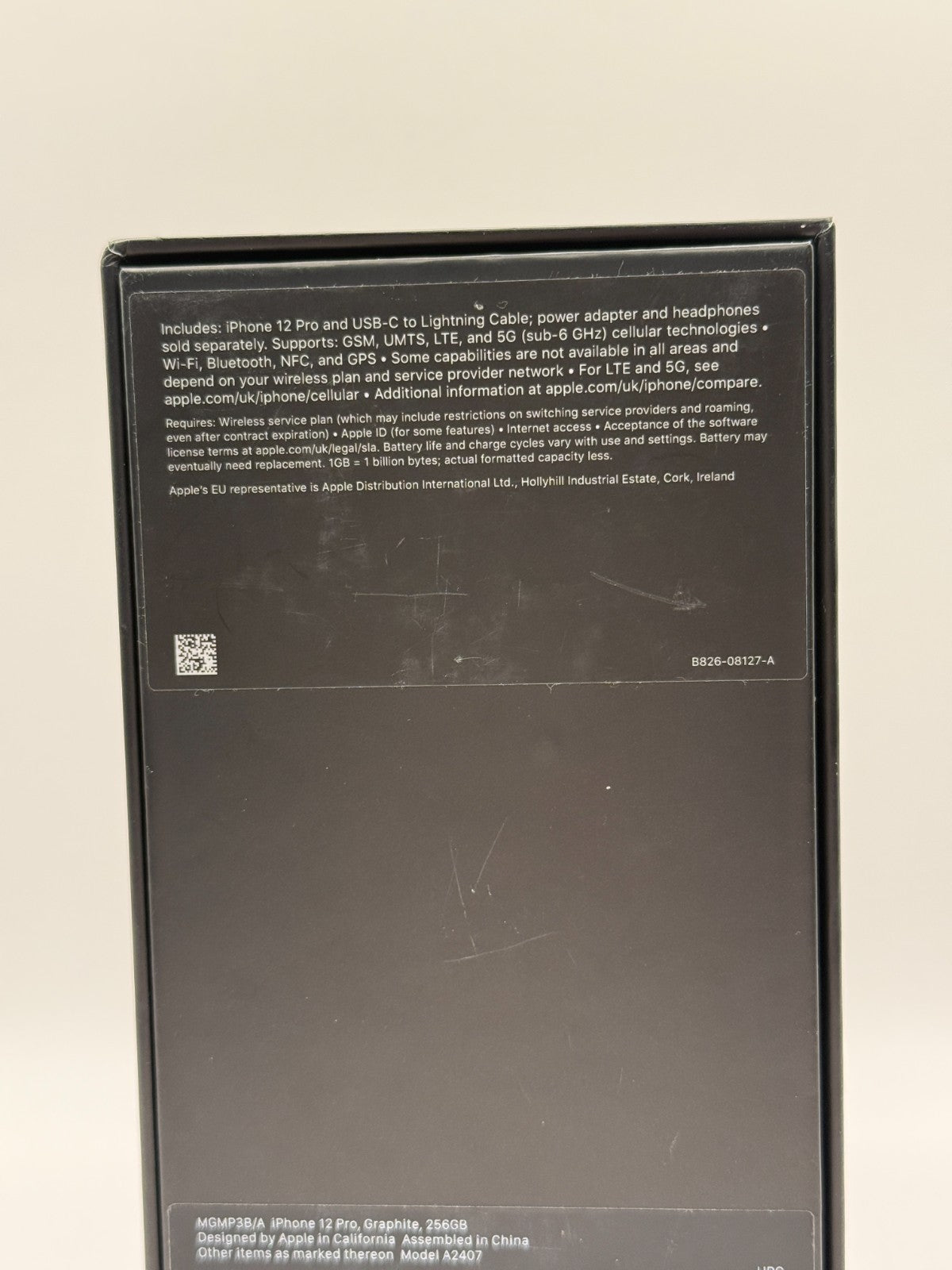 Apple Iphone 12 Pro 256GB 5G Graphite Unlocked Used Condition Boxed