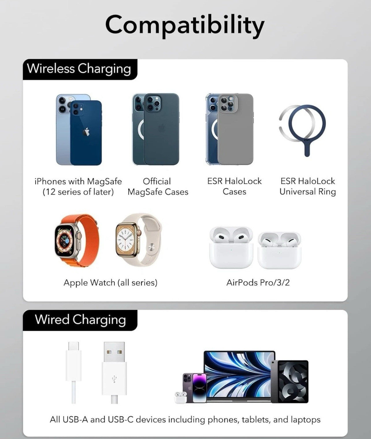 ESR 65W 5-in-1 GaN Charging Station Designed for MagSafe Charger Stand