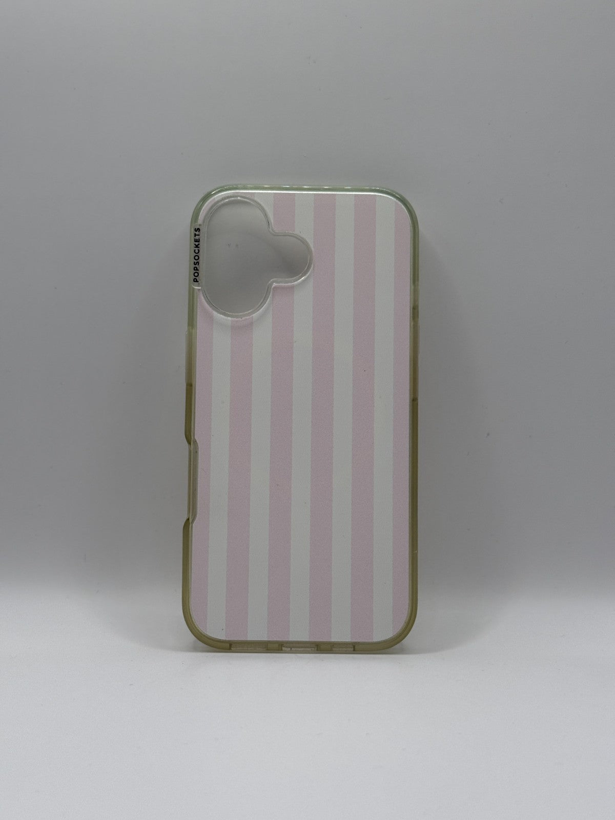 PopSockets Club Stripe Pink Case For Iphone 16 Used But Excellent