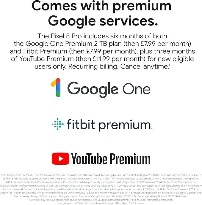 Google Pixel 8 Pro 256GB 5G Obsidian Color Unlocked Opened Never Used Warranty