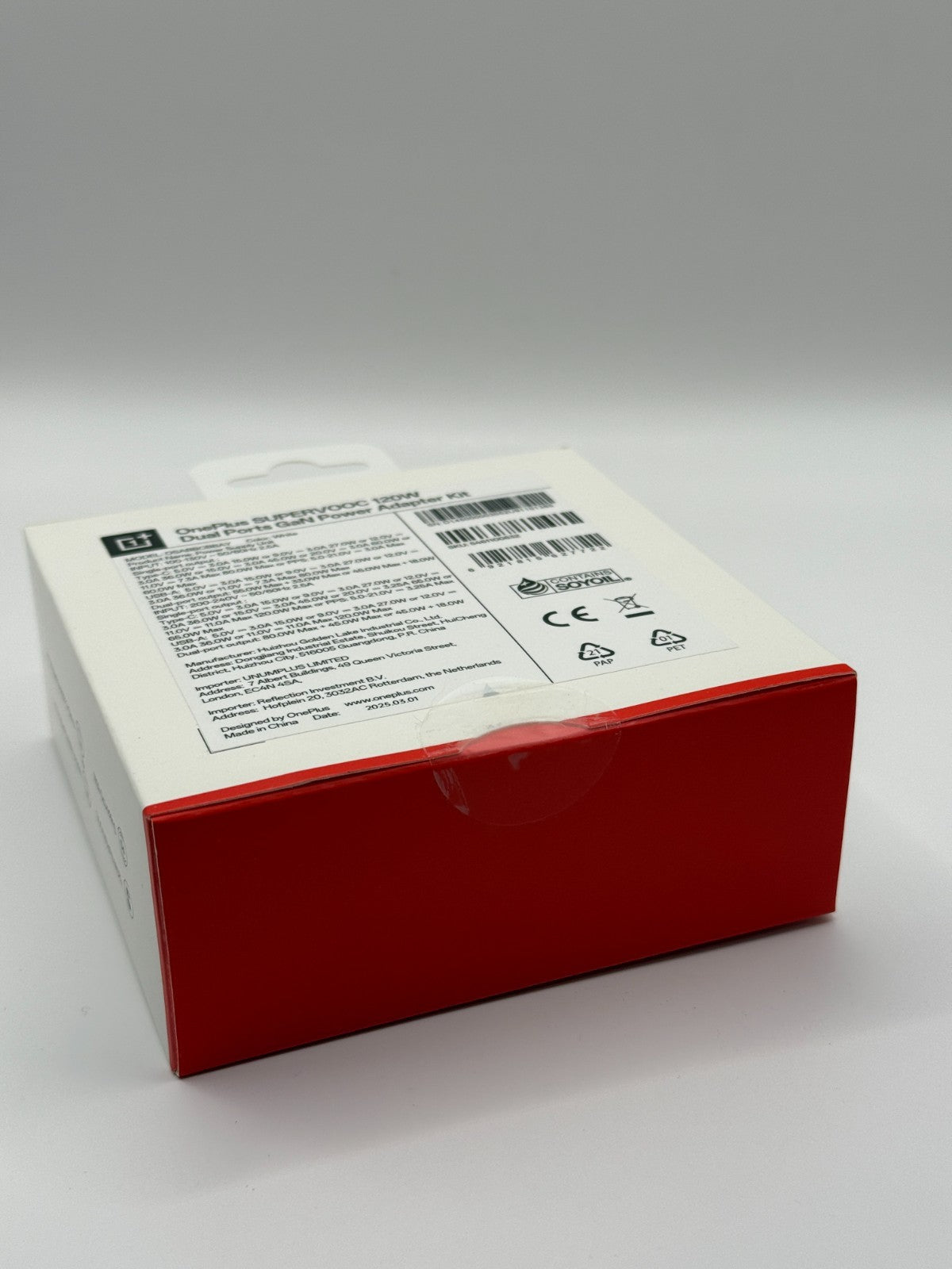 OnePlus Supervooc 120W Dual Ports GaN Power Adapter Kit White UK Version New