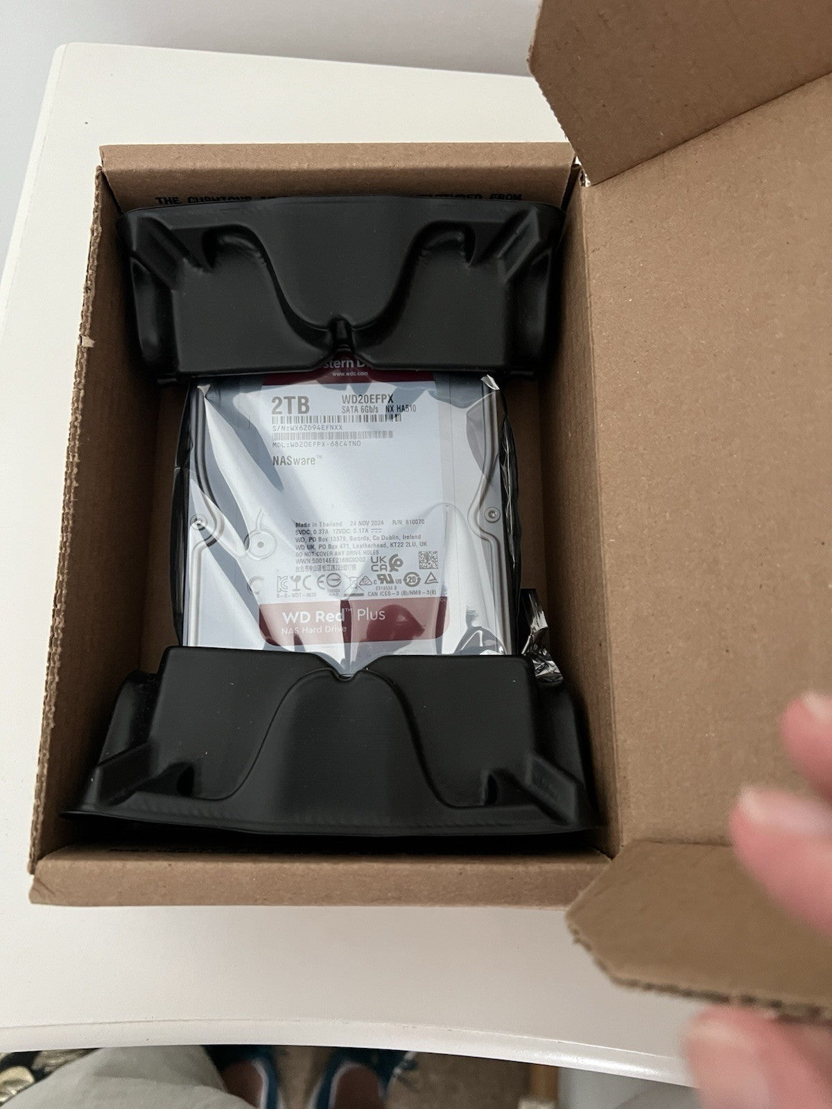 Western Digital Red Plus 2TB (942) Internal Hard Drive 3.5"W SATA3 WD20EFPX