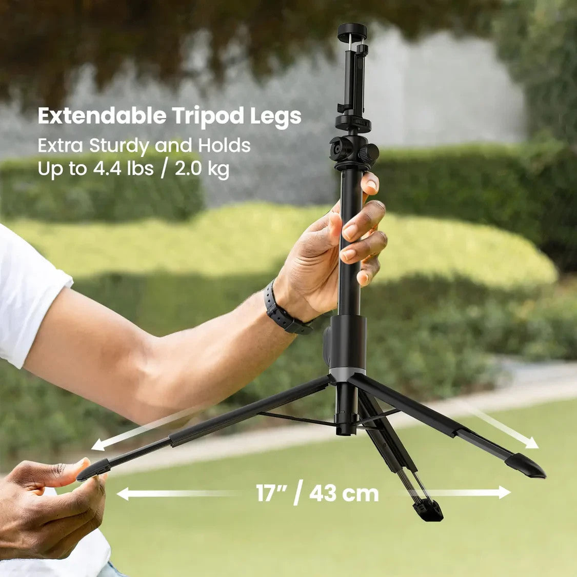 KraftGeek Variety Tripod for Phone Camera Pocket Extendable Tripod Legs White