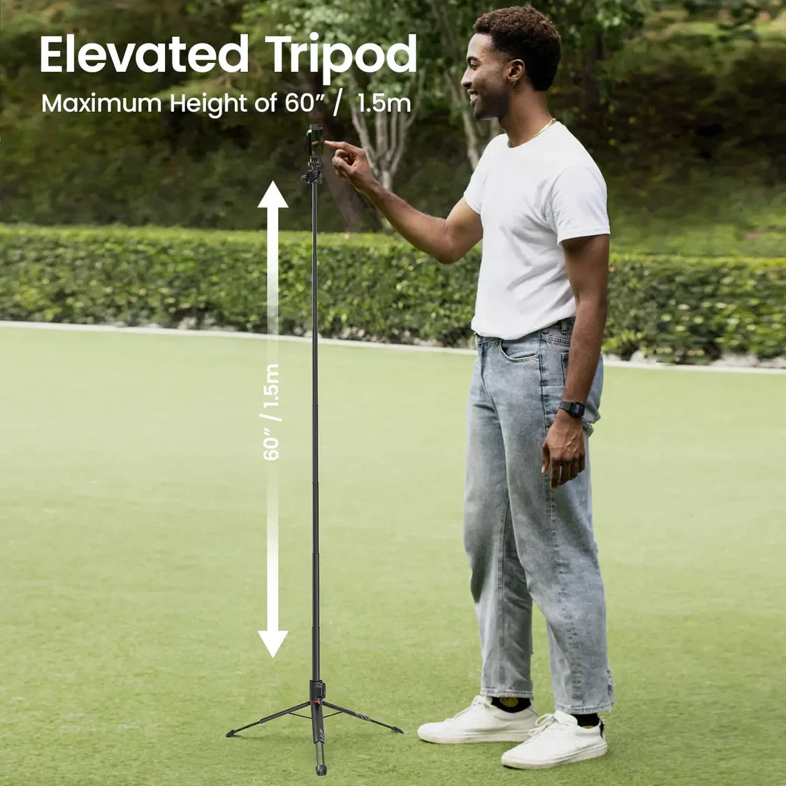 KraftGeek Variety Tripod for Phone Camera Pocket Extendable Tripod Legs White
