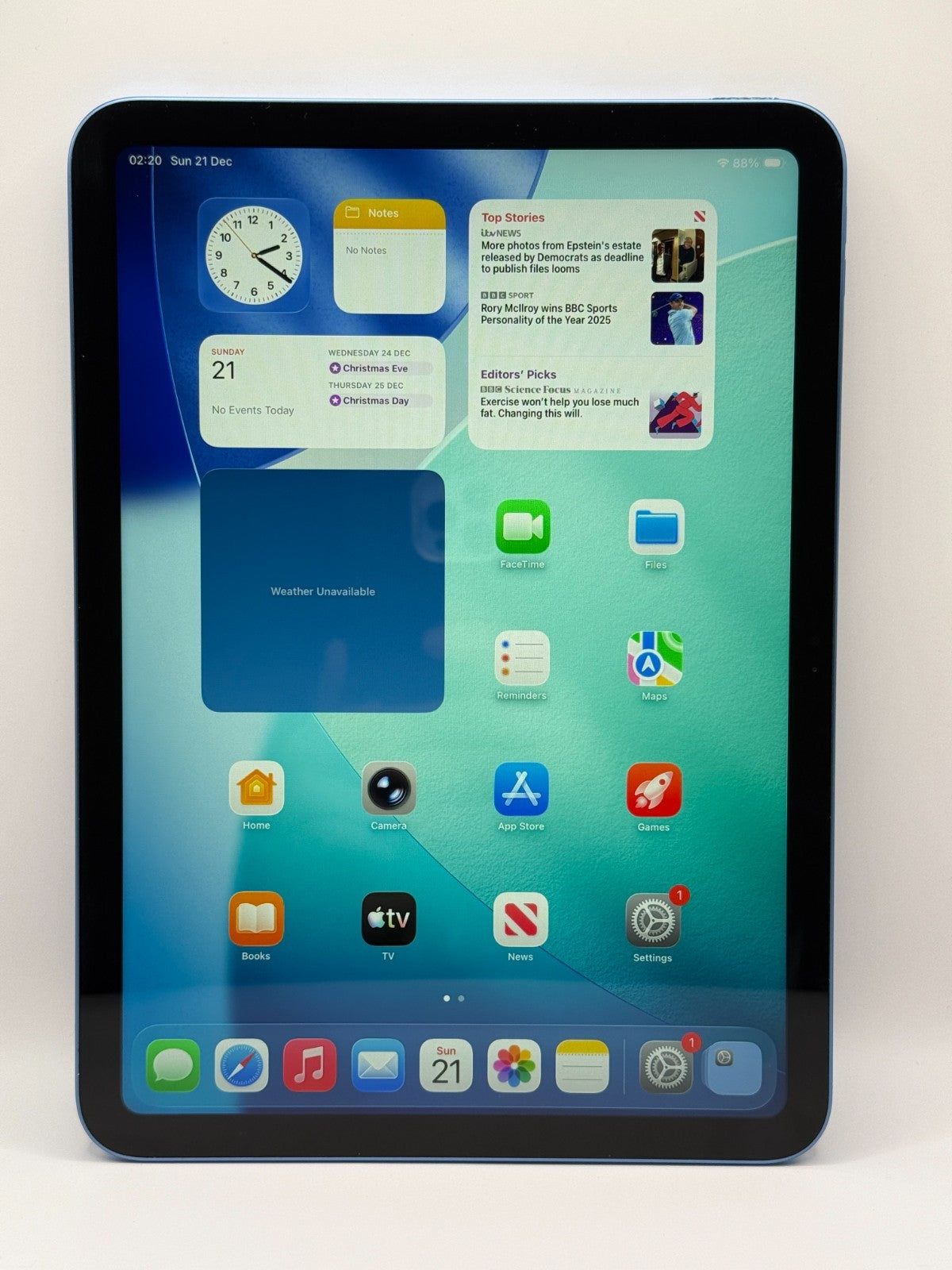 Apple Ipad 11th Generation A16 128GB Wifi Blue Boxed Warranty Excellent