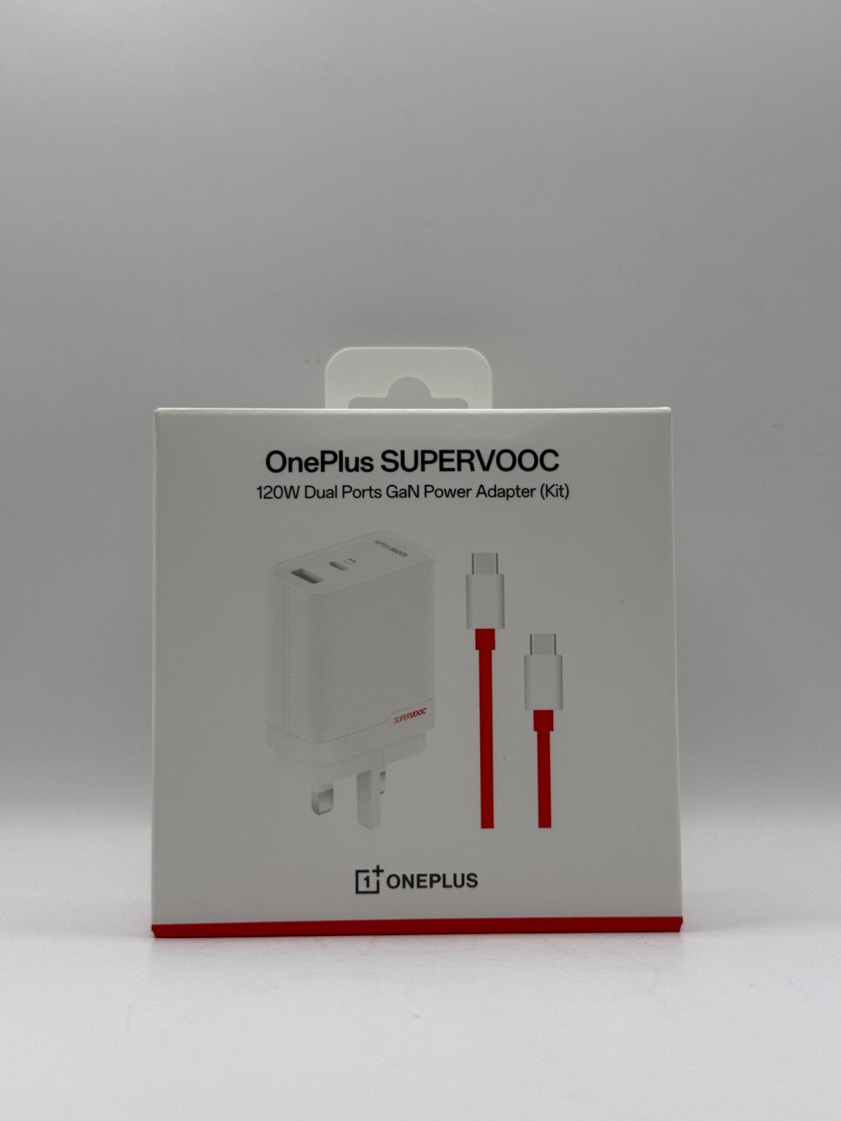 OnePlus Supervooc 120W Dual Ports GaN Power Adapter Kit White UK Version New