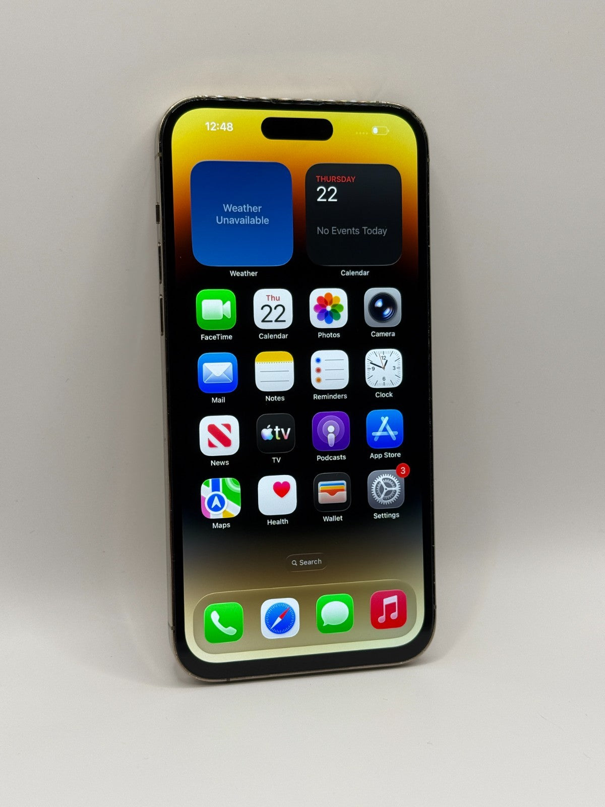 Apple Iphone 14 Pro Max 128GB Gold Excellent Condition Unlocked 100% Battery