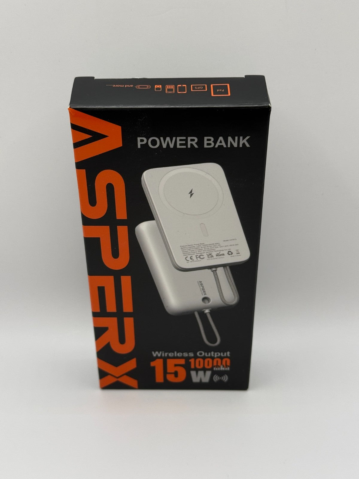 AsperX Magnetic Portable Charger 10000Mah 22.5W PD Fast Charging With USBC Cable