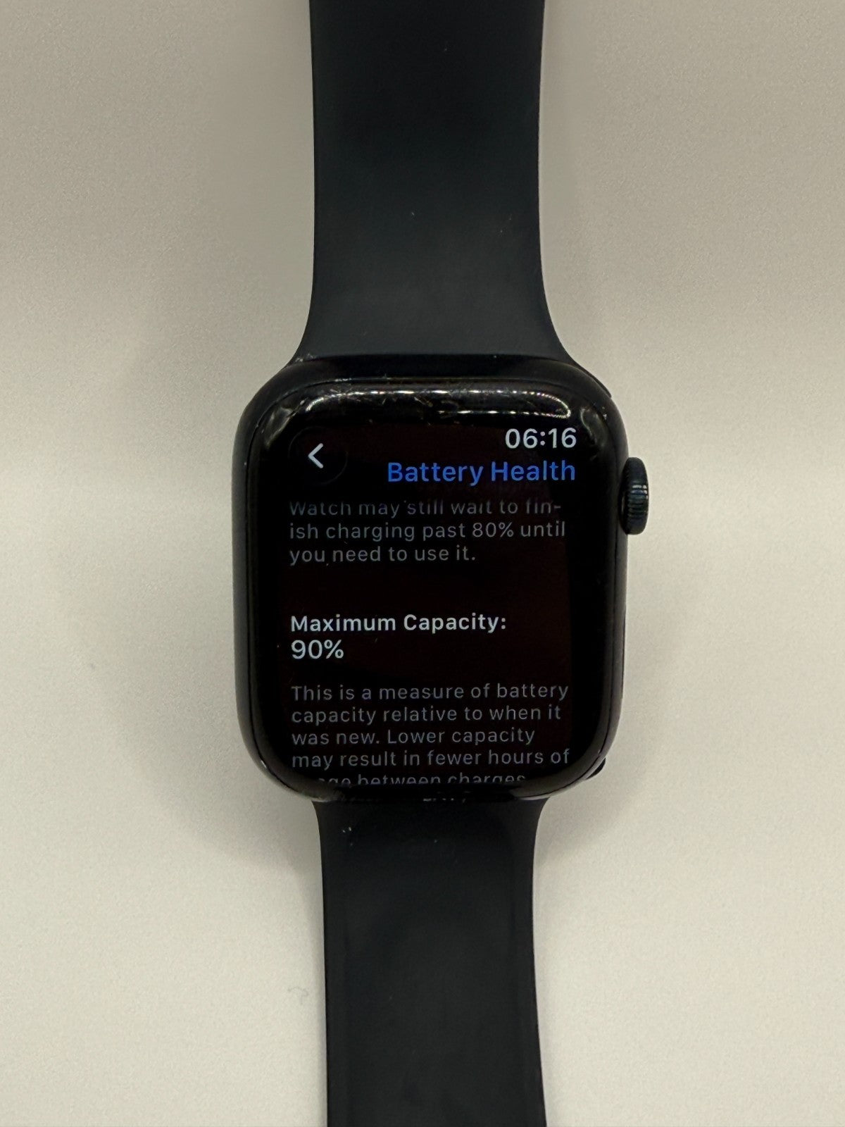 Apple Watch Series 9 45mm Aluminum GPS Midnight 90% Battery Boxed Warranty