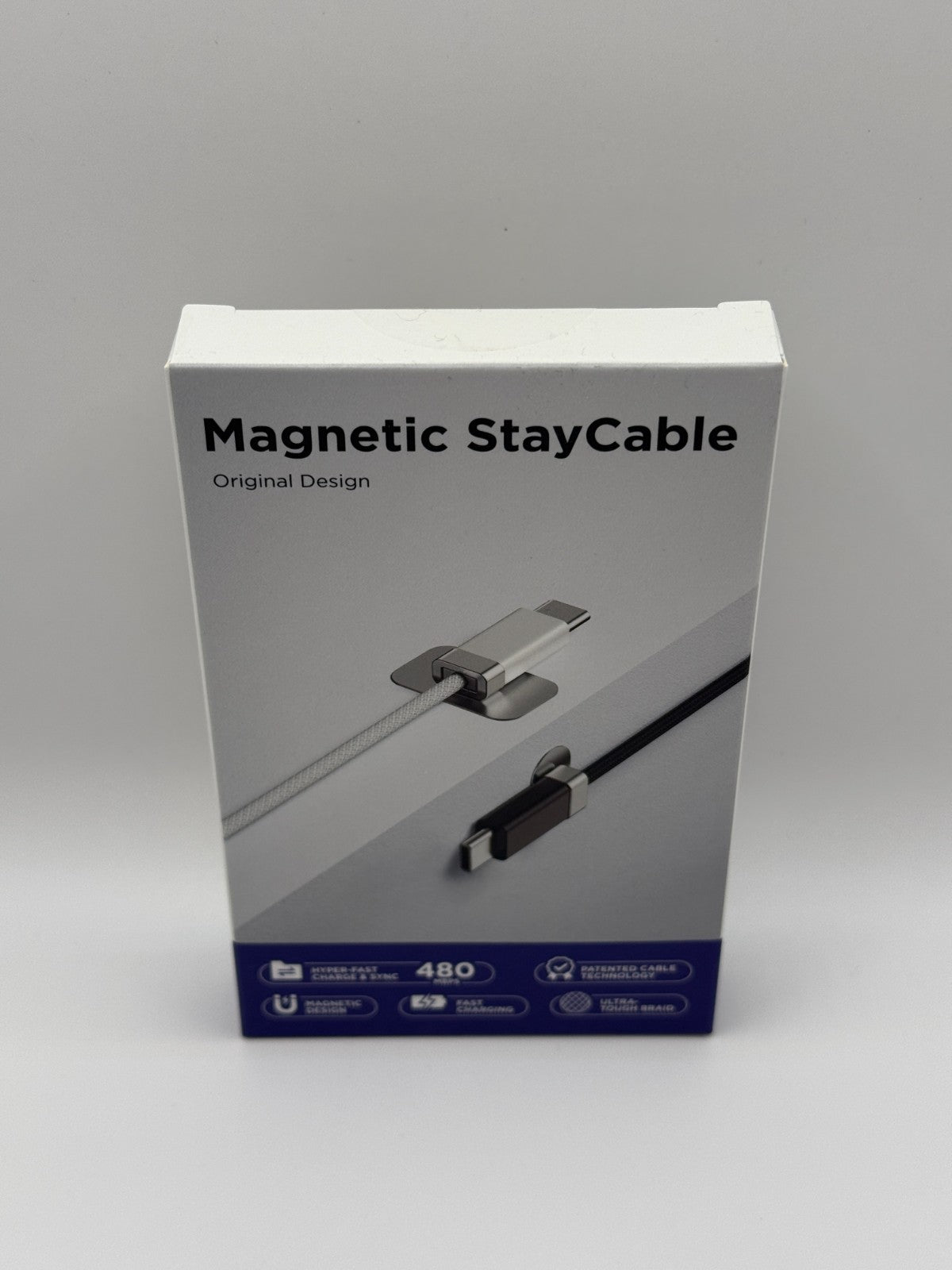 Magtame USB A To C Cable Magnetic 3.3 Ft Black 480Mbps 1m 27W New Sealed