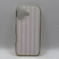 PopSockets Club Stripe Pink Case For Iphone 16 Used But Excellent