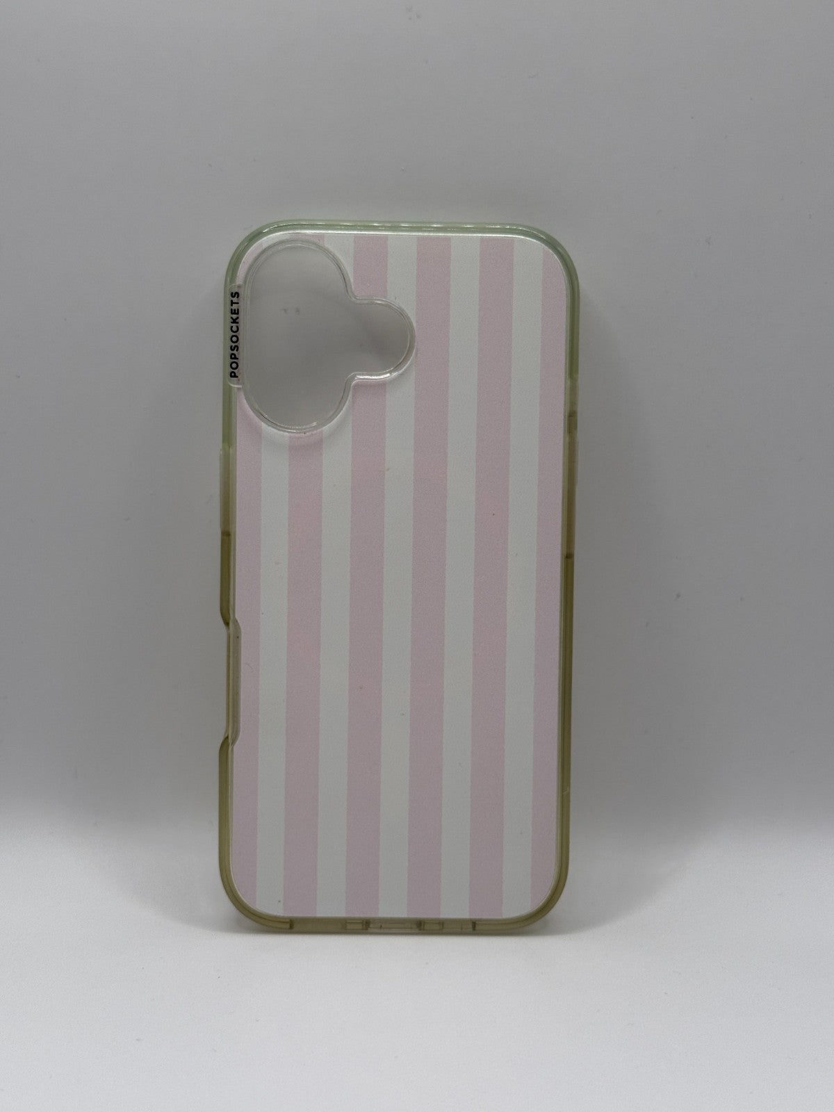 PopSockets Club Stripe Pink Case For Iphone 16 Used But Excellent