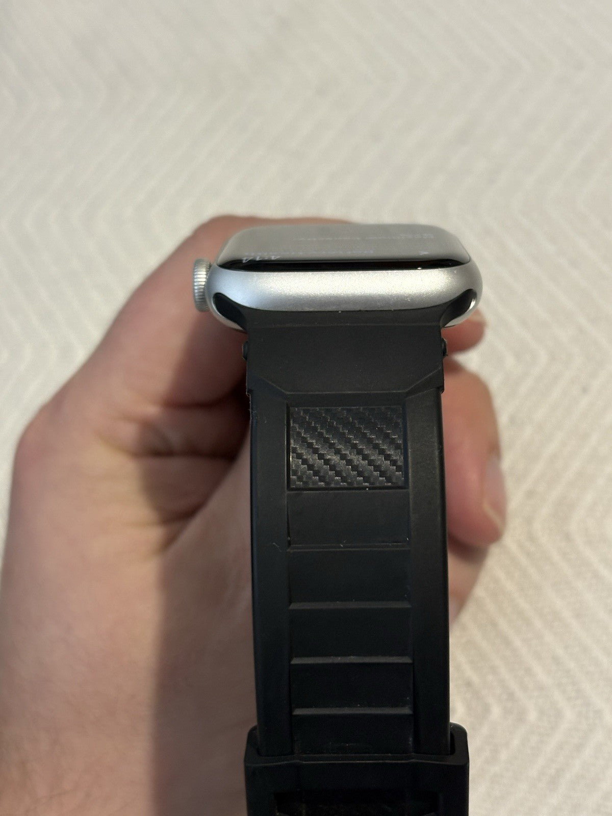 Apple Watch Series 8 45mm (PP150) Silver Aluminum Case with Black Band GPS