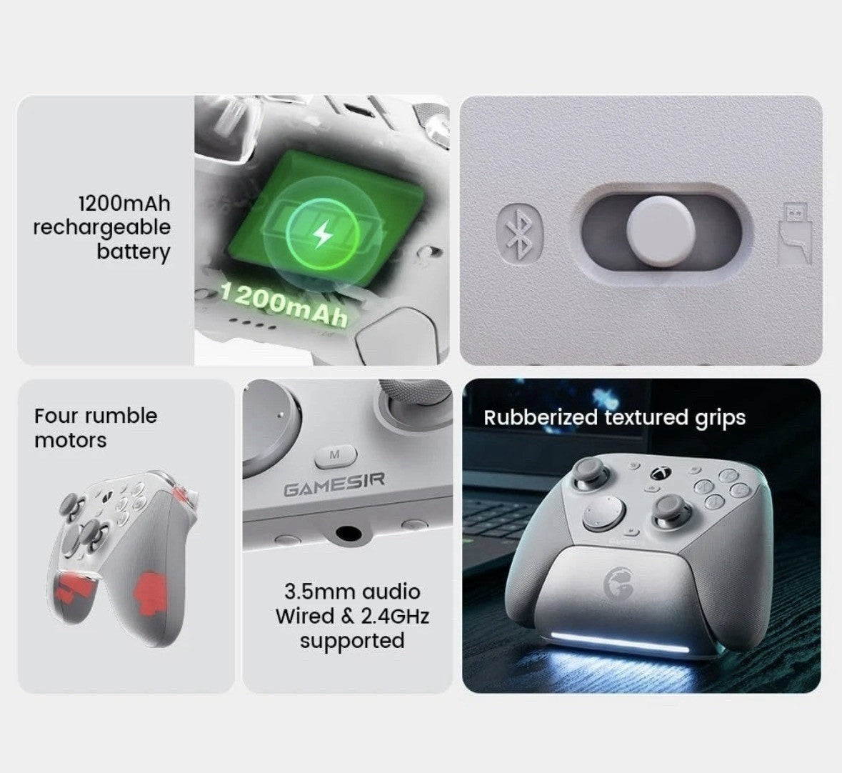 GameSir G7 Pro Controller for Xbox Wired, PC & Mobile Wireless UK Stock - White